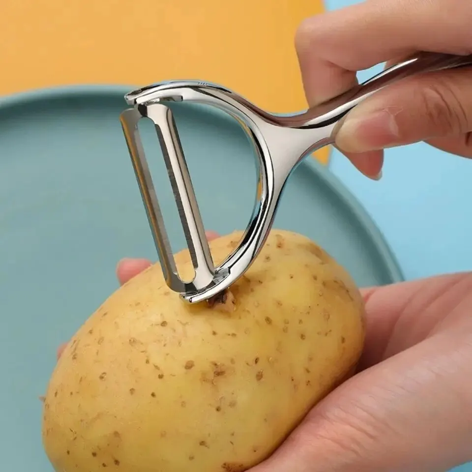 Household Kitchen Gadgets Vegetable Cutter Silk Cutter - 1PC Stainless Steel Vegetable Peeler Potato