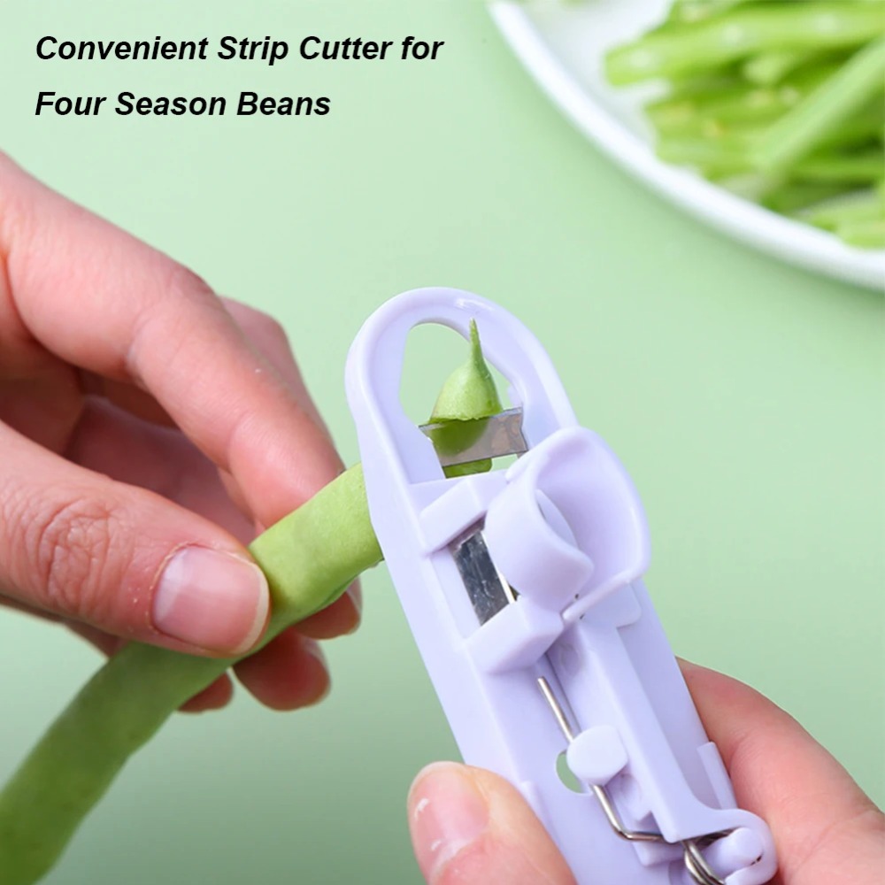 Household Kitchen Gadgets Vegetable Cutter Silk Cutter - 1PC Green Bean Slicer Cutter Vegetable