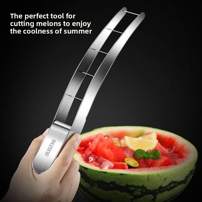 Watermelon Slicer Cutter - Household Watermelon Cube Cutting Tool, Stainless