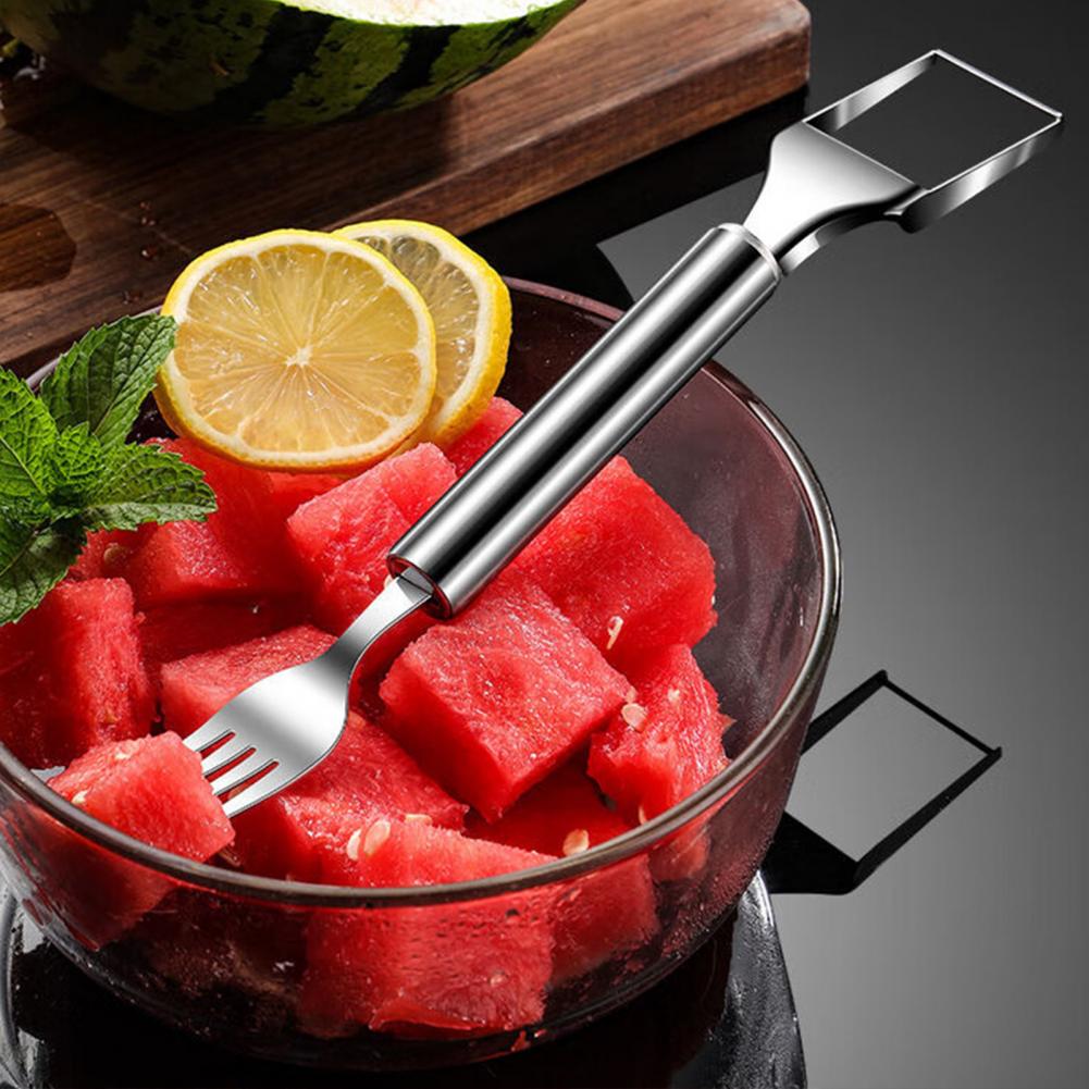 Watermelon Slicer Cutter - Stainless Steel Watermelon Fork Watermelon Cutter