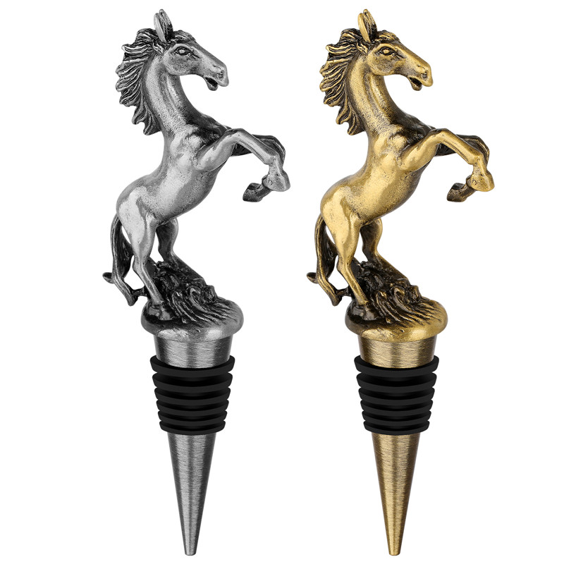 Kitchen Gadgets Club - Creative Horse Shape Wine Stopper Metal