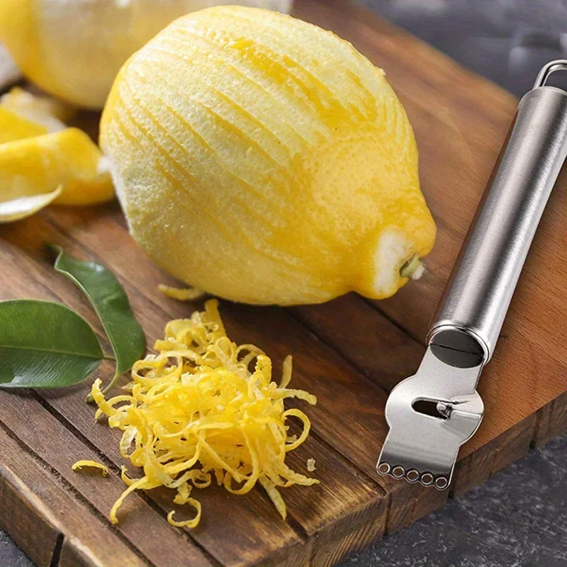 1pc Lemon Zester Grater Stainl - Household Kitchen Gadgets Vegetable Cutter Silk Cutter review and price