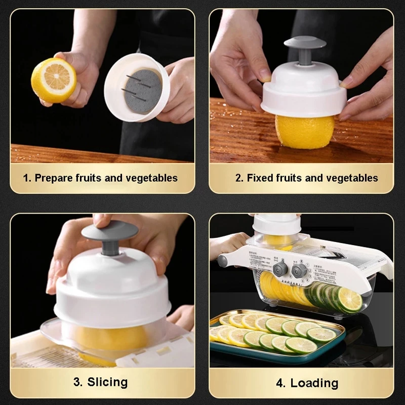Multifunctional Lemon Slicer V - Household Kitchen Gadgets Vegetable Cutter Silk Cutter review and price