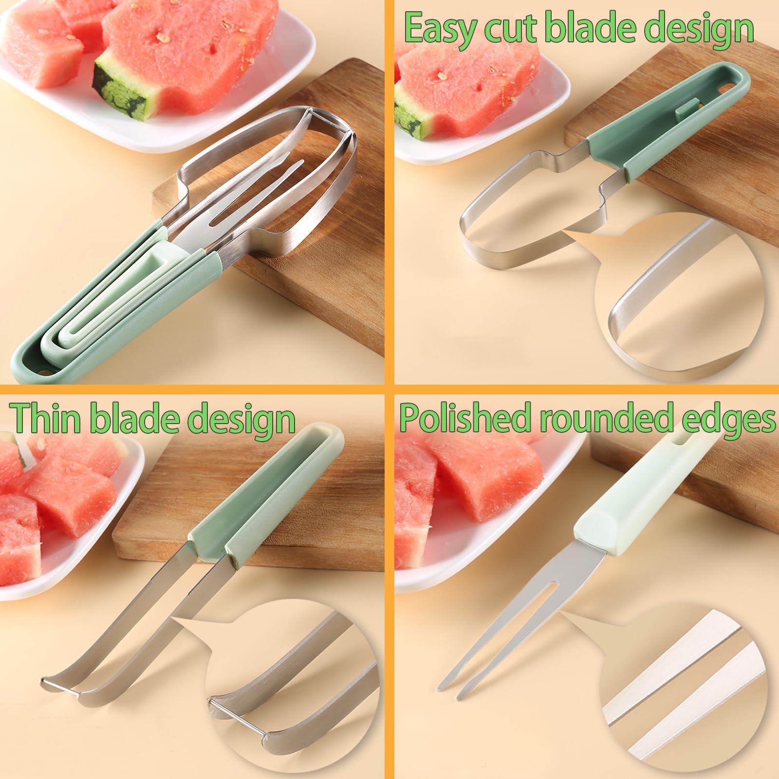 3 in 1 Watermelon Fork Slicer  - Watermelon Slicer Cutter review and price