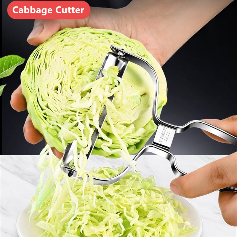 Stainless Steel Cabbage Grater - Household Kitchen Gadgets Vegetable Cutter Silk Cutter review and price