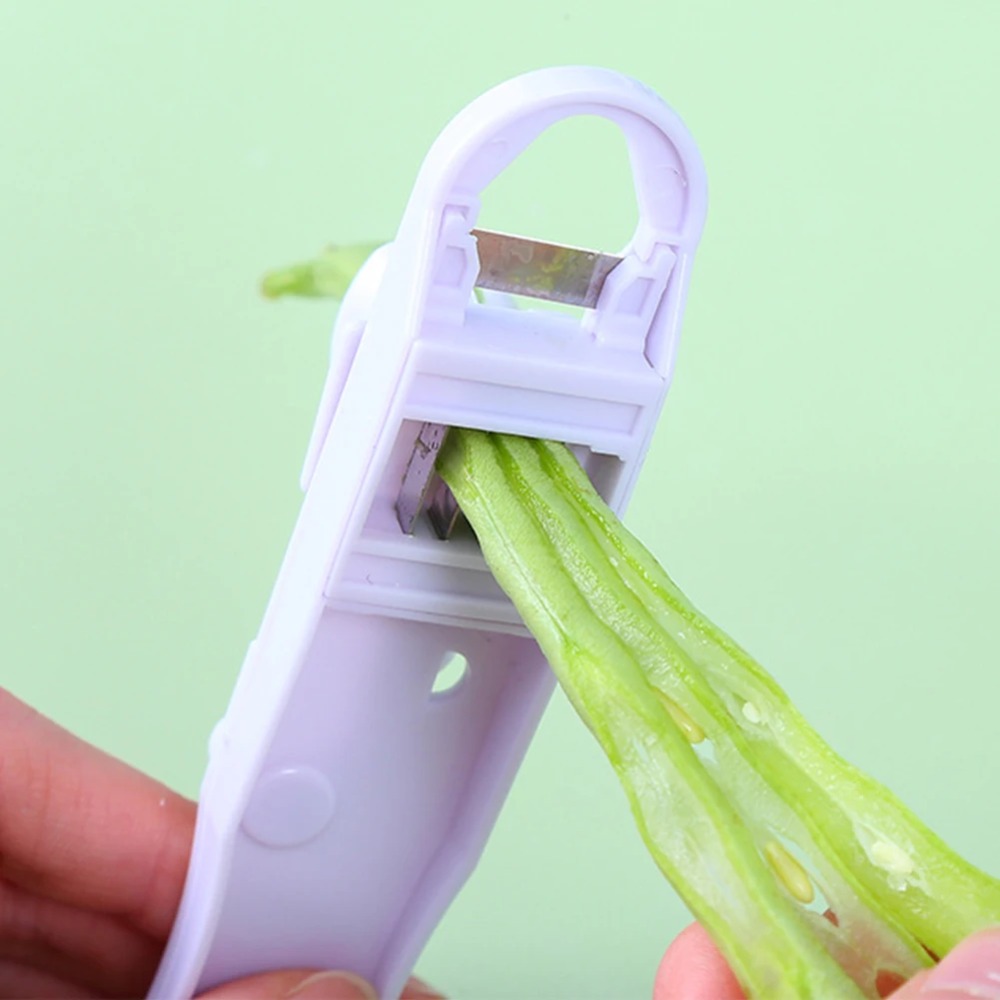 1PC Green Bean Slicer Cutter V - Household Kitchen Gadgets Vegetable Cutter Silk Cutter review and price