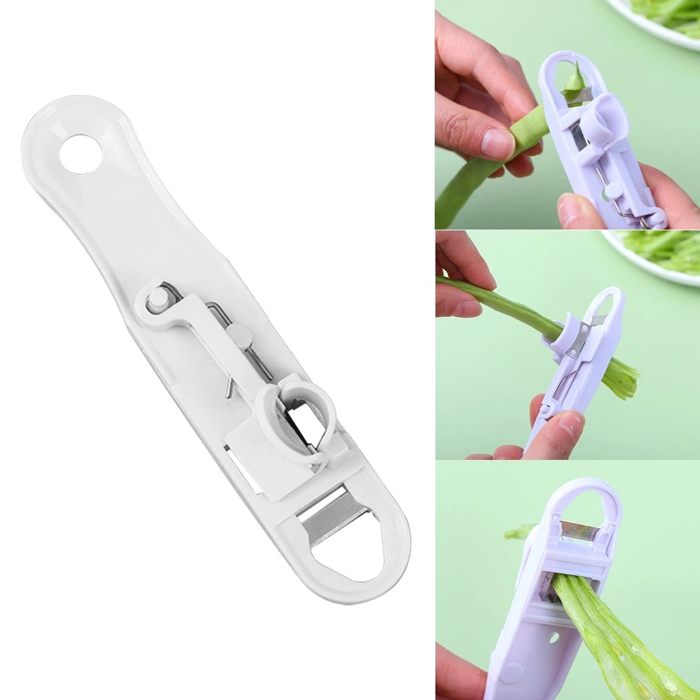 1PC Green Bean Slicer Cutter V - Household Kitchen Gadgets Vegetable Cutter Silk Cutter review and price