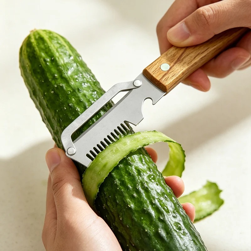 Multi-functional Peeler Stainl - Household Kitchen Gadgets Vegetable Cutter Silk Cutter review and price