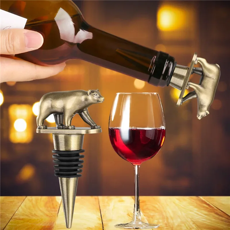 Portable Metal Bear Shape Wine - Kitchen Gadgets Club review and price