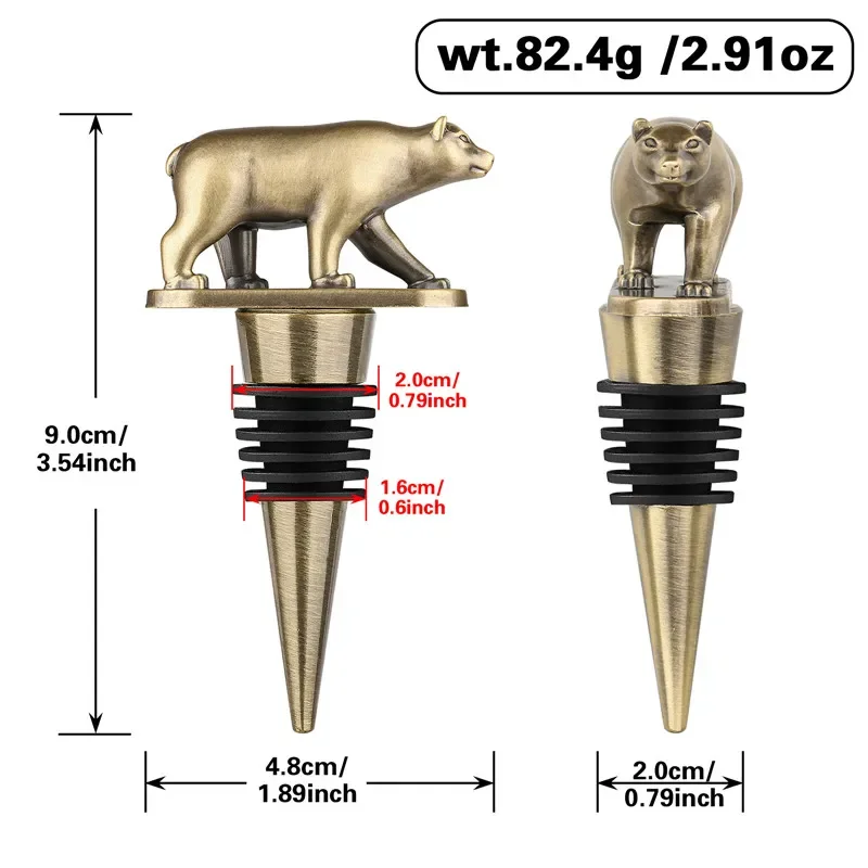 Portable Metal Bear Shape Wine - Kitchen Gadgets Club review and price