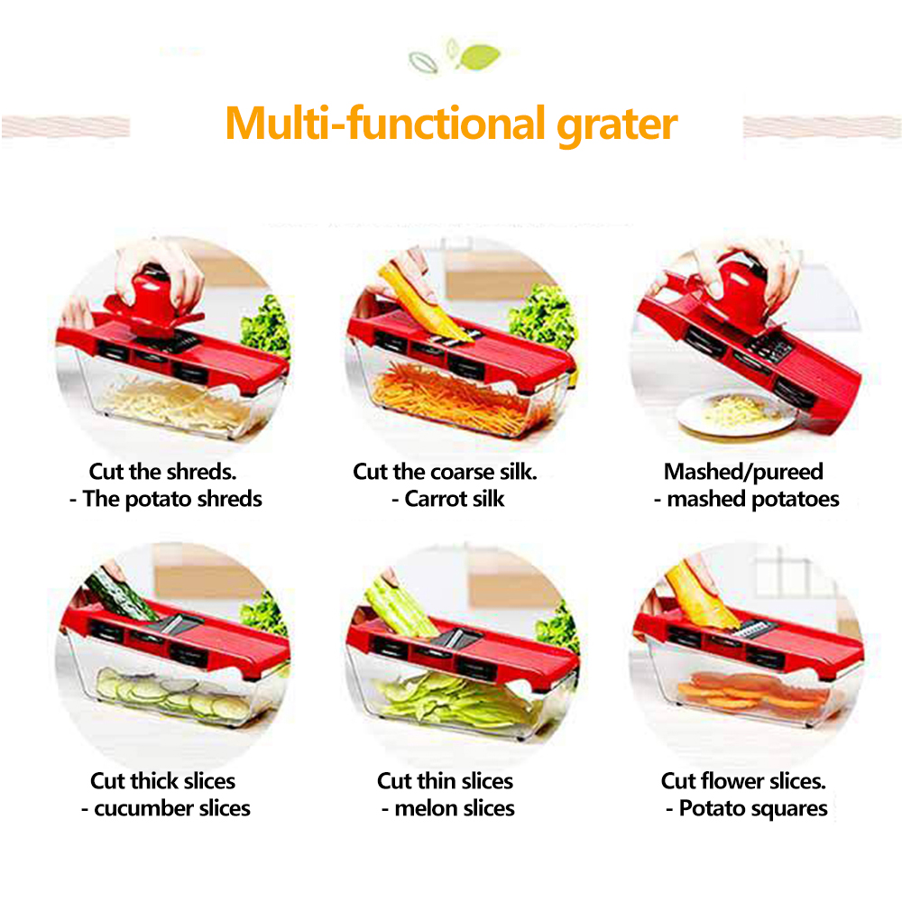 Vegetable Cutter with Steel Bl - Household Kitchen Gadgets Vegetable Cutter Silk Cutter review and price