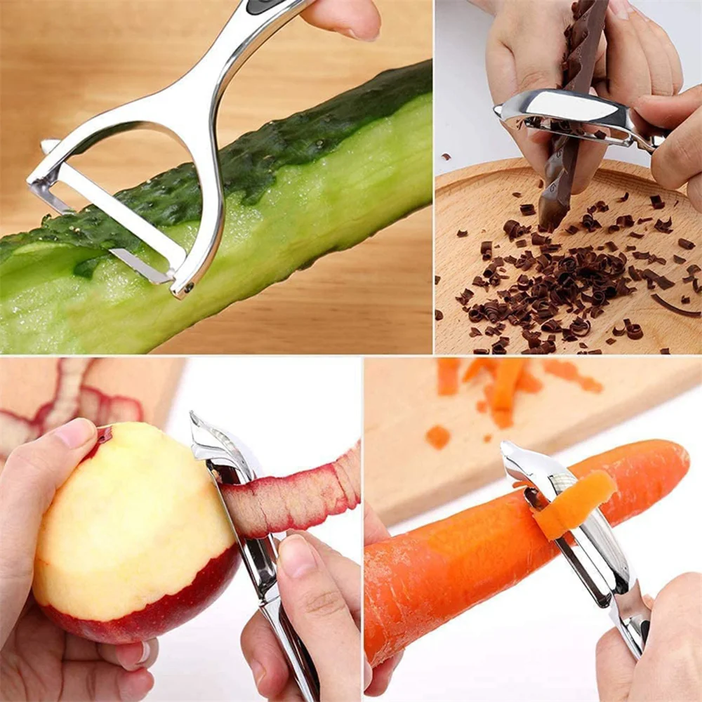 Stainless Steel Vegetable Peel - Household Kitchen Gadgets Vegetable Cutter Silk Cutter review and price