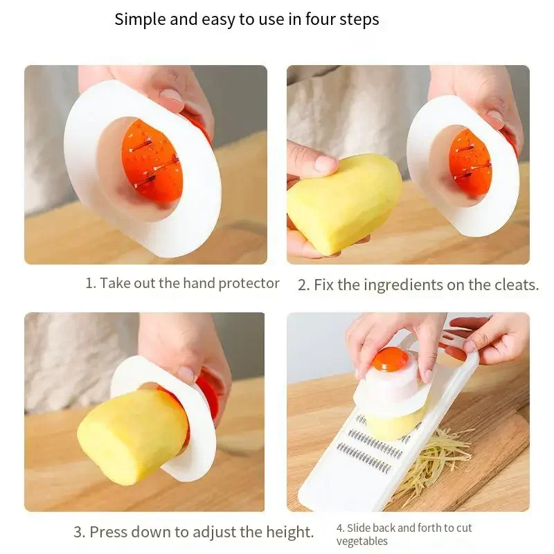 Grater Vegetables Slicer Carro - Household Kitchen Gadgets Vegetable Cutter Silk Cutter review and price