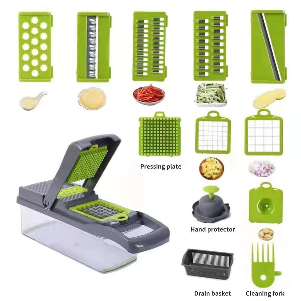 12/16pcs Vegetable Cutter Mult - Household Kitchen Gadgets Vegetable Cutter Silk Cutter review and price