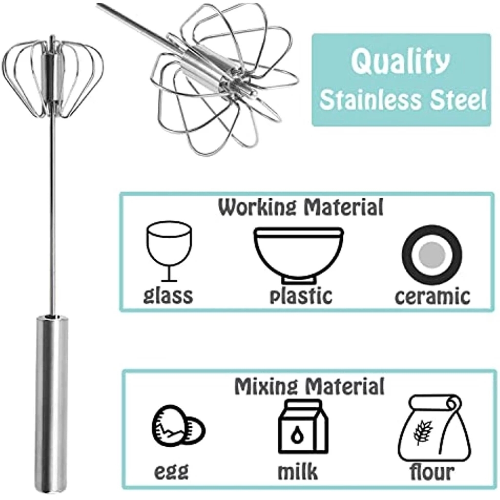 1/3pcs Stainless Steel Egg Bea - Kitchen Gadgets Blender review and price