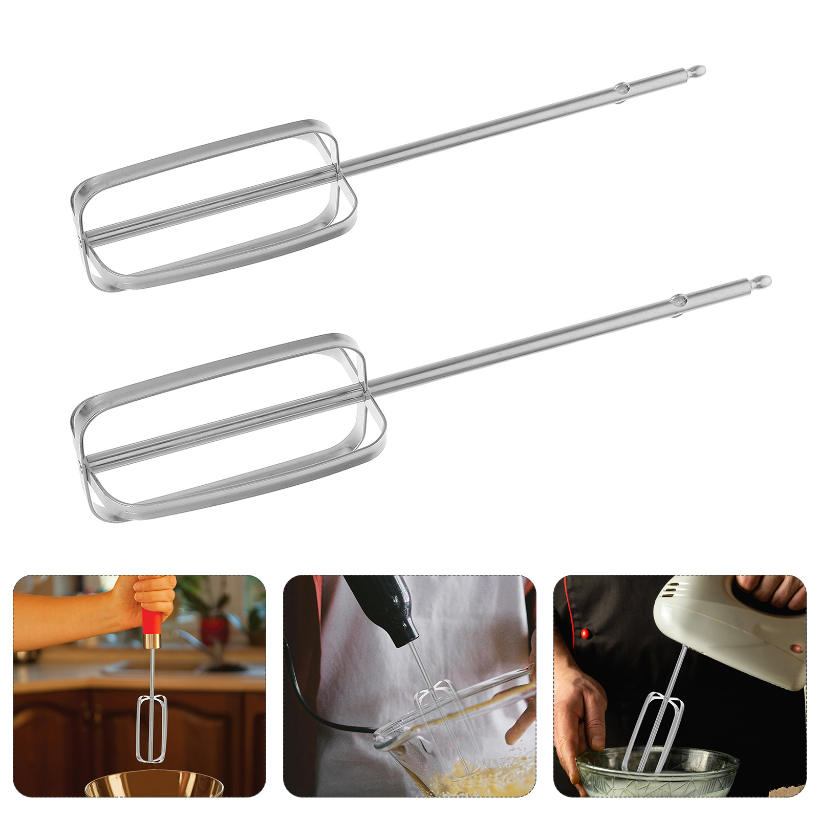 2 Pcs Stainless Steel Hand Mix - Kitchen Gadgets Blender review and price