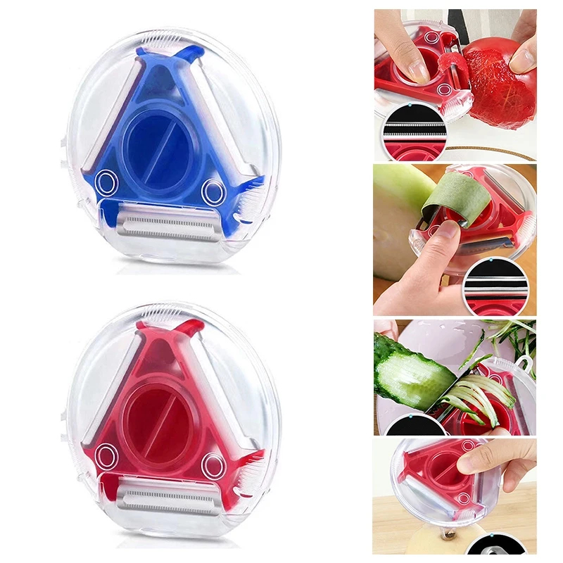 1/3PCS 3in1 Magic Trio Peeler  - Household Kitchen Gadgets Vegetable Cutter Silk Cutter review and price