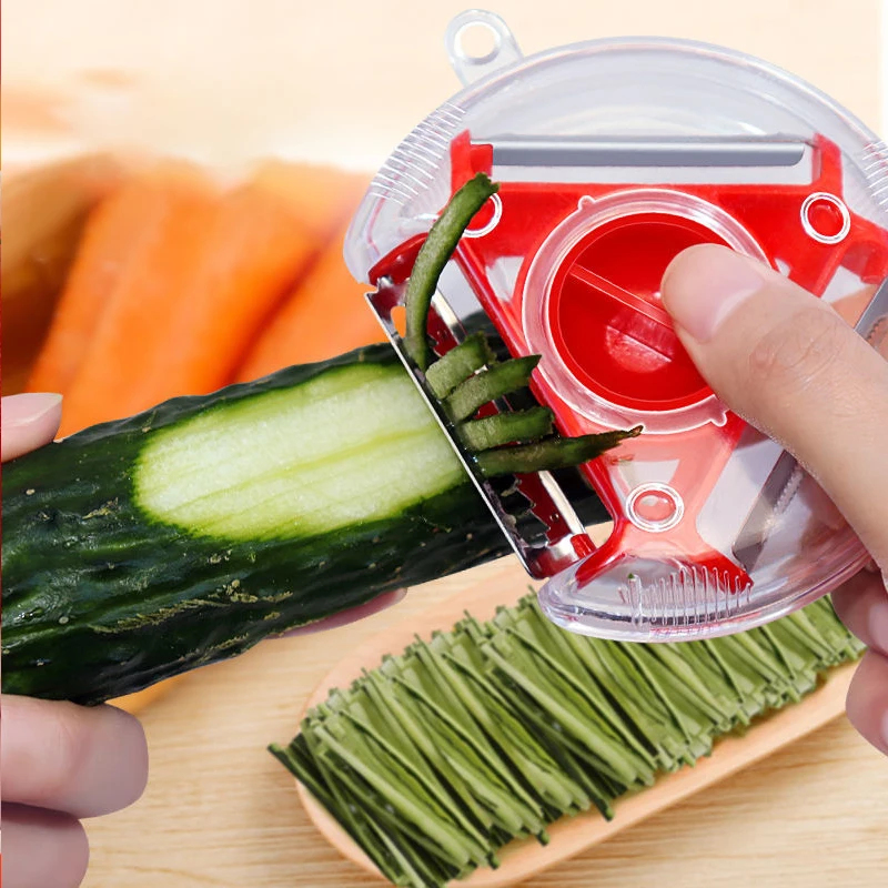 1/3PCS 3in1 Magic Trio Peeler  - Household Kitchen Gadgets Vegetable Cutter Silk Cutter review and price